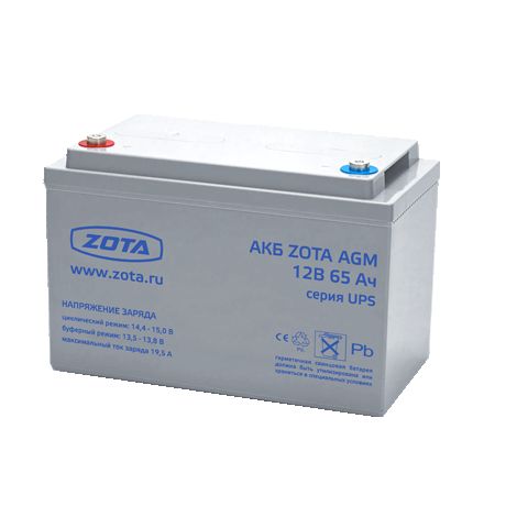 АКБ ZOTA AGM 65-12